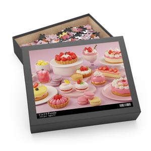 Vibrant Dessert Assortment Puzzle Art (120, 252, 500-Piece)