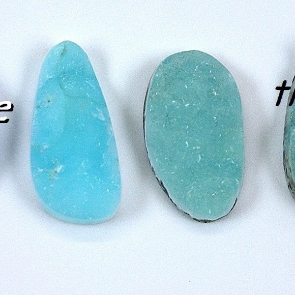 Hemimorphite Druzy Variety Cabochons