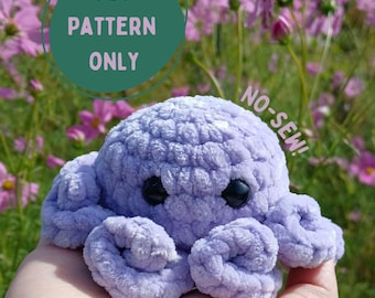 NO-SEW Crochet Octopus PDF Pattern