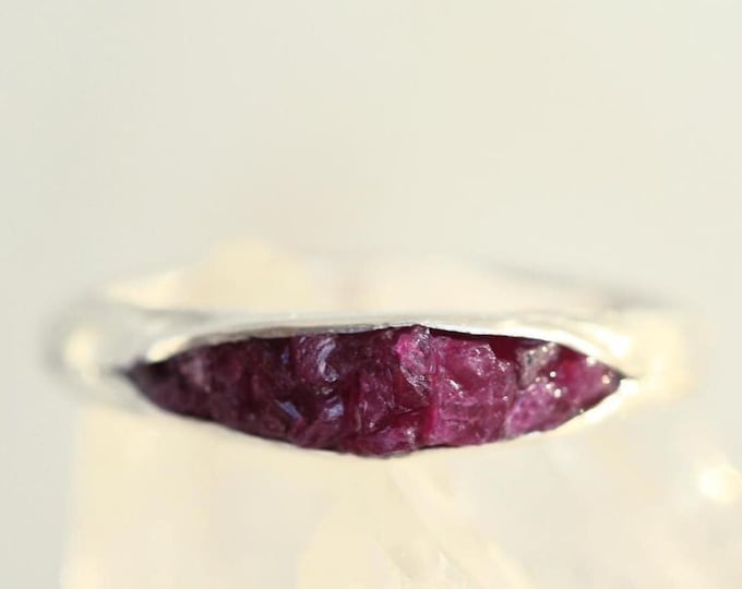 Ruby Stacking Ring, Ruby Engagement Ring, Alternative Engagement Ring, July Birthstone Ring