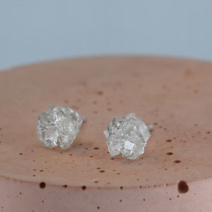 Herkimer Diamond Earrings, Herkimer Diamond Stud Earrings, Crystal Earrings