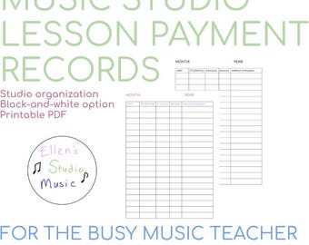 EDITABLE Music Studio Policy Template - Digital Printable - Etsy Israel