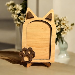 Cat Photo Frame SVG | Laser Cut File | Digital Download | Pet Memorial | Personalized Cat Gift | DIY Picture Frame