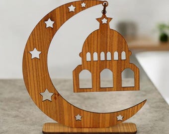 Ramadan Laser Cut Decor: Mubarak Gift Template (SVG, DXF, AI Files)