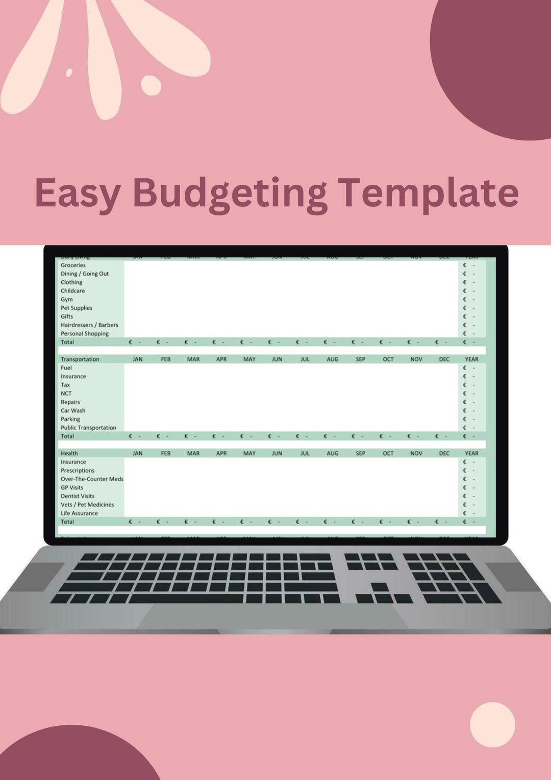 Easy Budget Tool Ultimate Budgeting Easy to Use Tool by Paycheck Budgetingqueenz - Etsy