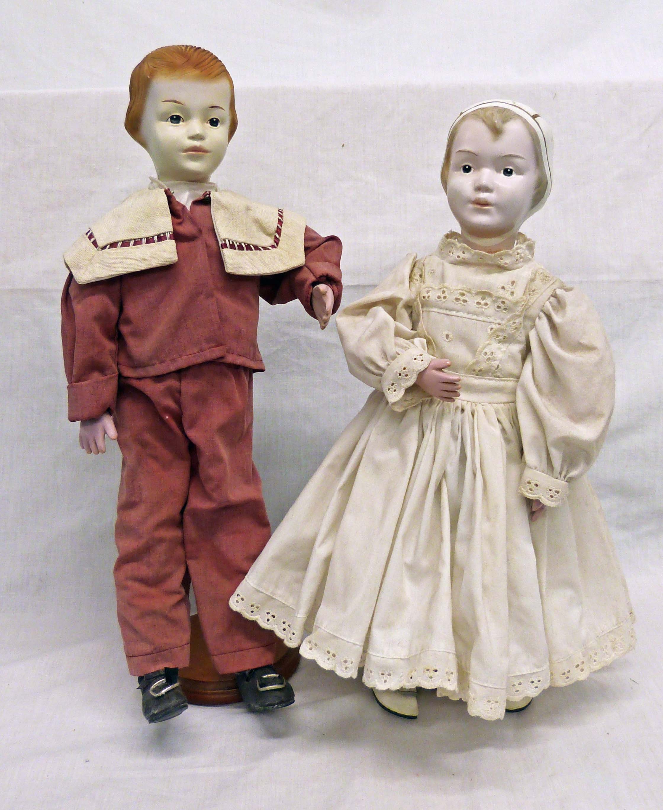 Schoenhut Boy & Girl Reproduction Pair 1998 USPS Stamp Dolls Etsy