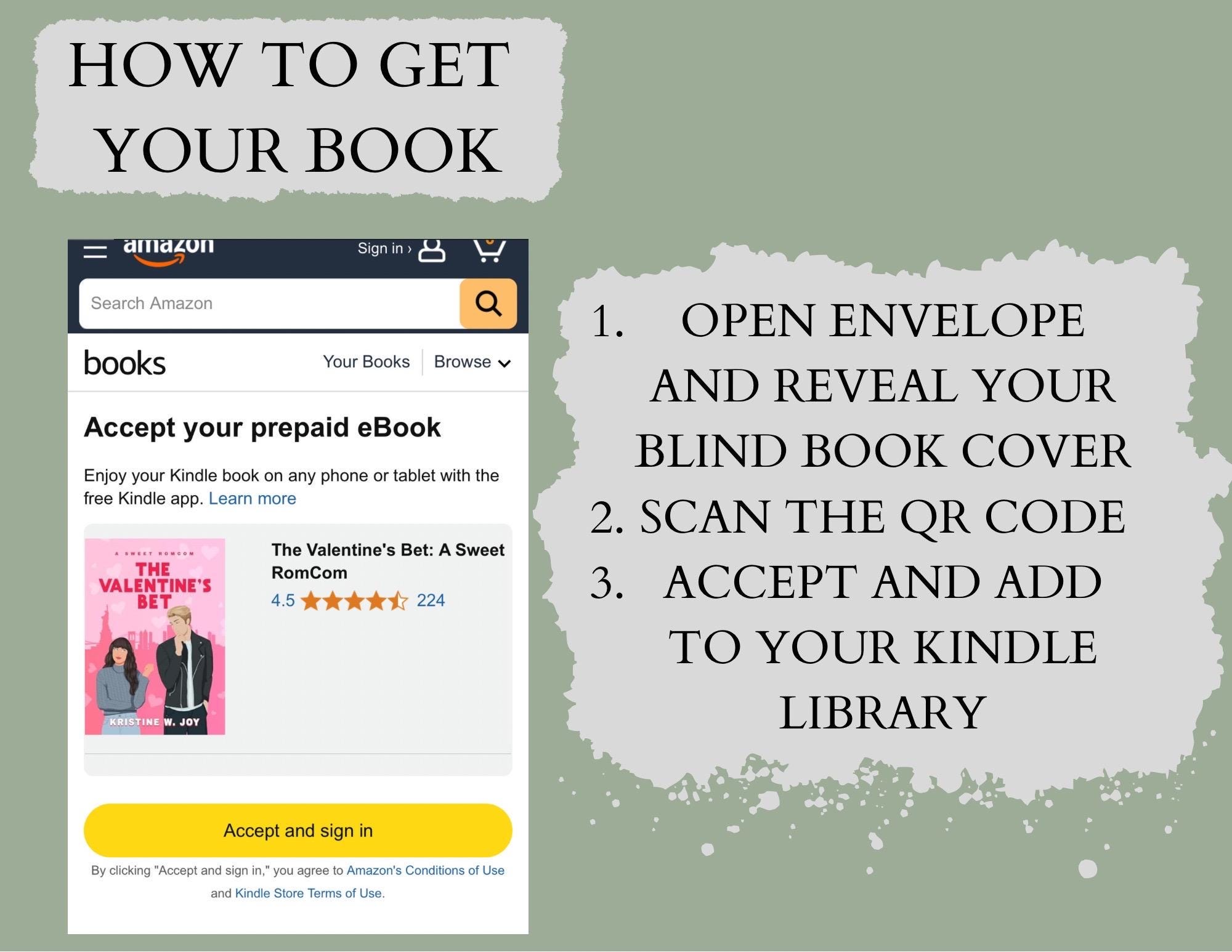 Kindle Blind Date E-book Box Deluxe: Bookish Gift Set - Etsy