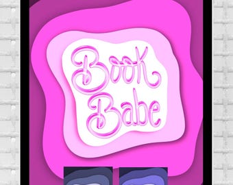 Kindle Back Card Insert Book Babe