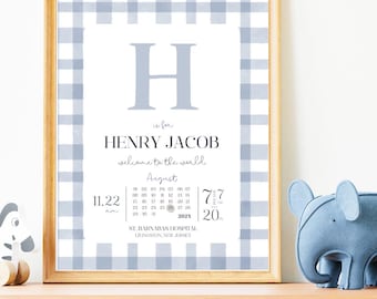 Newborn Birth Stats Print Baby Birth Stat Sign Baby Stats Gift Custom Birth Stats Birth Stats Keepsake Birth Stat Sign