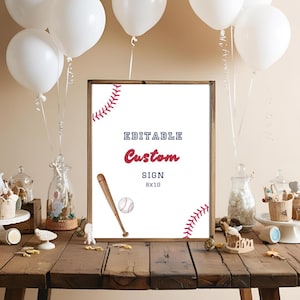Baseball Baby Shower Table Sign Sports Theme Party Decor Signage Boy Shower Baseball Decor Little Slugger Shower Theme Table Decor Signs