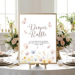 Schmetterling Baby Shower Party Zeichen Bundle kleiner Schmetterling auf dem Weg Zeichen Bundle druckbare Schmetterling Shower Party Decor Schilder