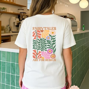 Flower shirt, shirt with flower print, women&#39;s shirt with saying, flower back print, Mother&#39;s Day gift, gift for girlfriend, mental health