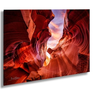Lámina artística de Antelope Canyon / Tonos de arenisca roja, decoración de pared del desierto (8x10-24x36)