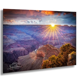 Grand Canyon Aerial Print: Colorado River Landscape Wall Art