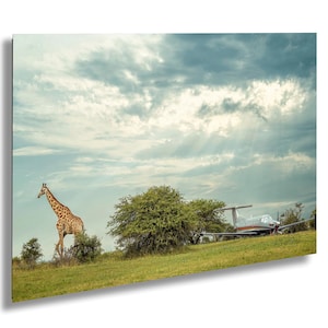 Giraffe Artwork, African Wildlife Art, Wildlife Nursery Decor, Jungle Animal Poster, Kids Room Printable, Safari Home Decoration, Gift Idea