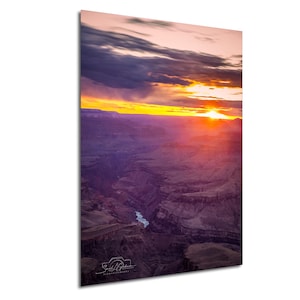 Grand Canyon Aerial Print: Colorado River Landscape Photography