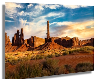 Monument Valley Sonnenuntergang Druck: Südwest Wüste Landschaft Kunst
