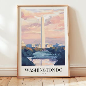 Washington DC Reiseplakat, USA Wandkunst, personalisiertes Geschenk, Geburtstagsgeschenk, Hochzeitsgeschenk, Einweihungsgeschenk