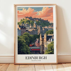 Edinburgh Reiseposter, Schottland Wandkunst, Schottland Wandkunst, Schottland Wandkunst, Schottland Wand Kunst, Geburtstagsgeschenk, Hochzeitsgeschenk, Geburtstagsgeschenk, Einweihungsparty Geschenk