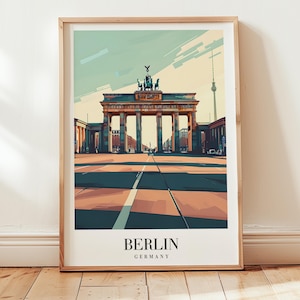 Berlin Travel Poster: Vintage Germany Wall Art