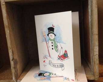 Note Cards - "Let There Be Snow!"