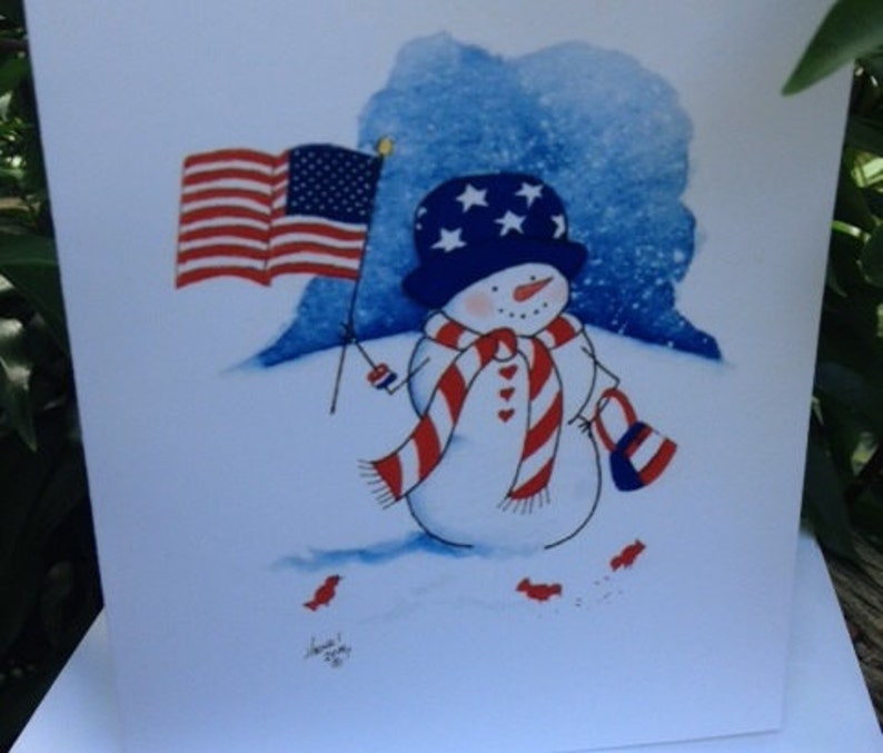 Red White & Blue Note Cards image 2