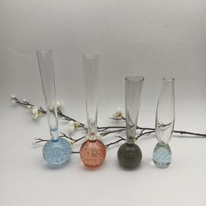 Vintage Controlled bubble vases, assorted colours and styles