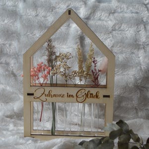Arquivo SVG de corte a laser, casa para flores secas, decoração de parede, decoração de mesa, decoração de porta, flores secas, tubo de ensaio, suporte para flores frescas, arquivo de corte