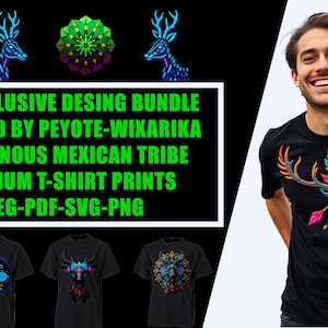 Stunning collection of Tribal, Indigenous, and Peyote-inspired designs, perfect for logos, media graphics, cards, flyers and web elements.