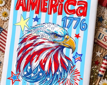 Adelaar, 4 juli png, Amerika 1776 png, Amerika 1776 png, Fourth Of July-adelaar png, Independence Day png, preppy patriottische adelaar png