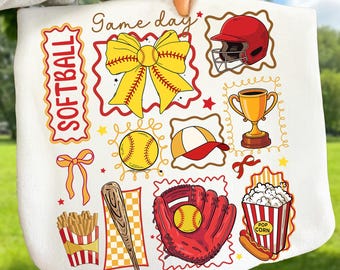 Softball Png, Softball Mom PNG, Softball Mama Png, Game Day Softball Png, Doodle Softball PNG, Softball Sublimation Png  (Digital Download)