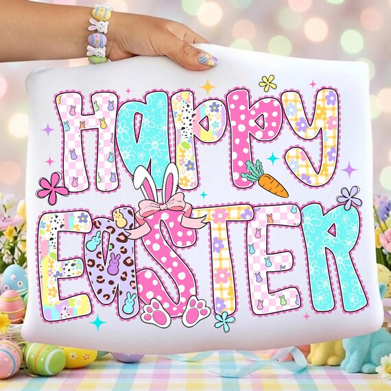 Happy Easter Png, Easter Day Png, Easter Png, Bunny Png, Spring Png, Floral Png, Coquette Easter Png, Spring Season Png (Digital Download)