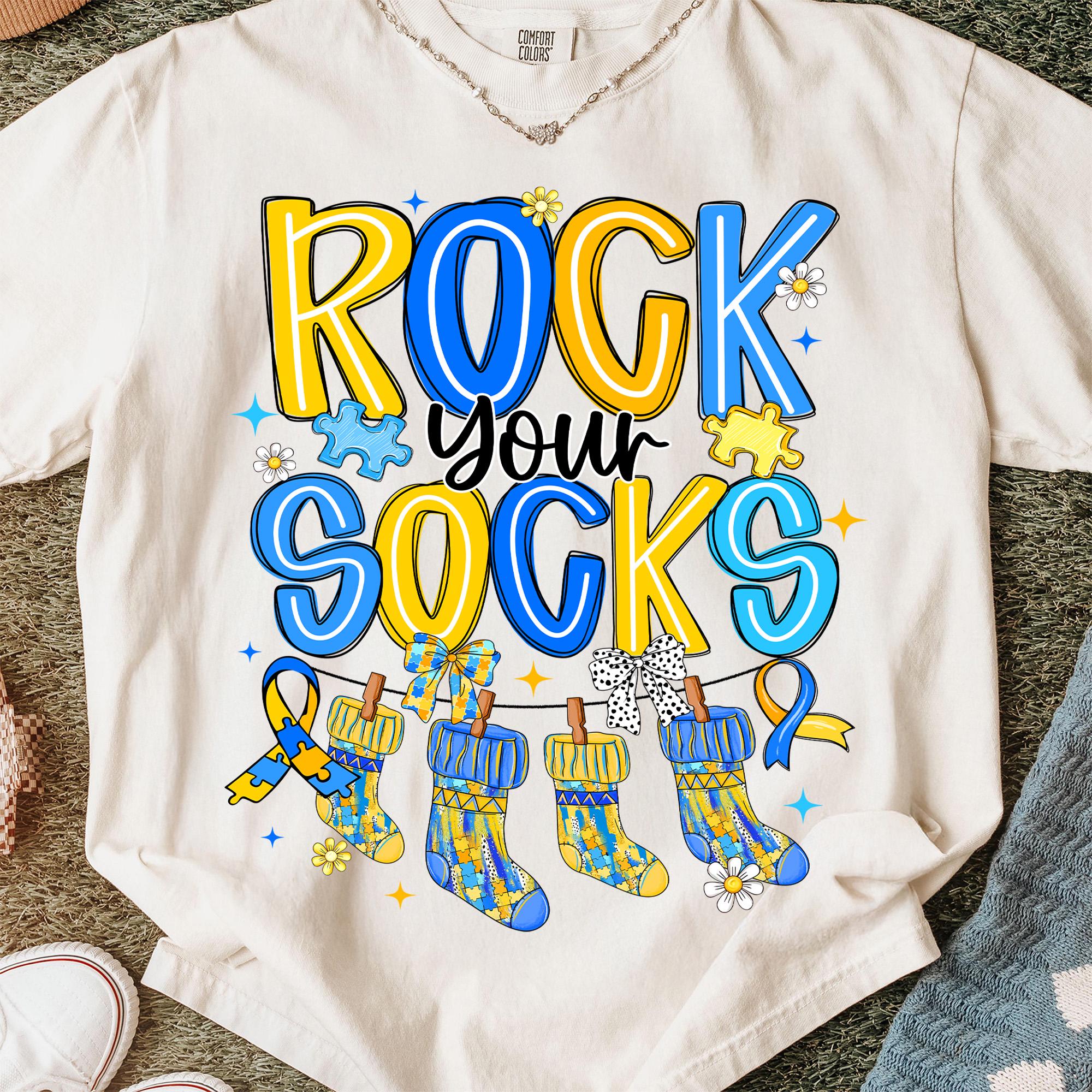 Rock Your Socks Png, Down Syndrome Day Png, Down Syndrome Sock Png ...