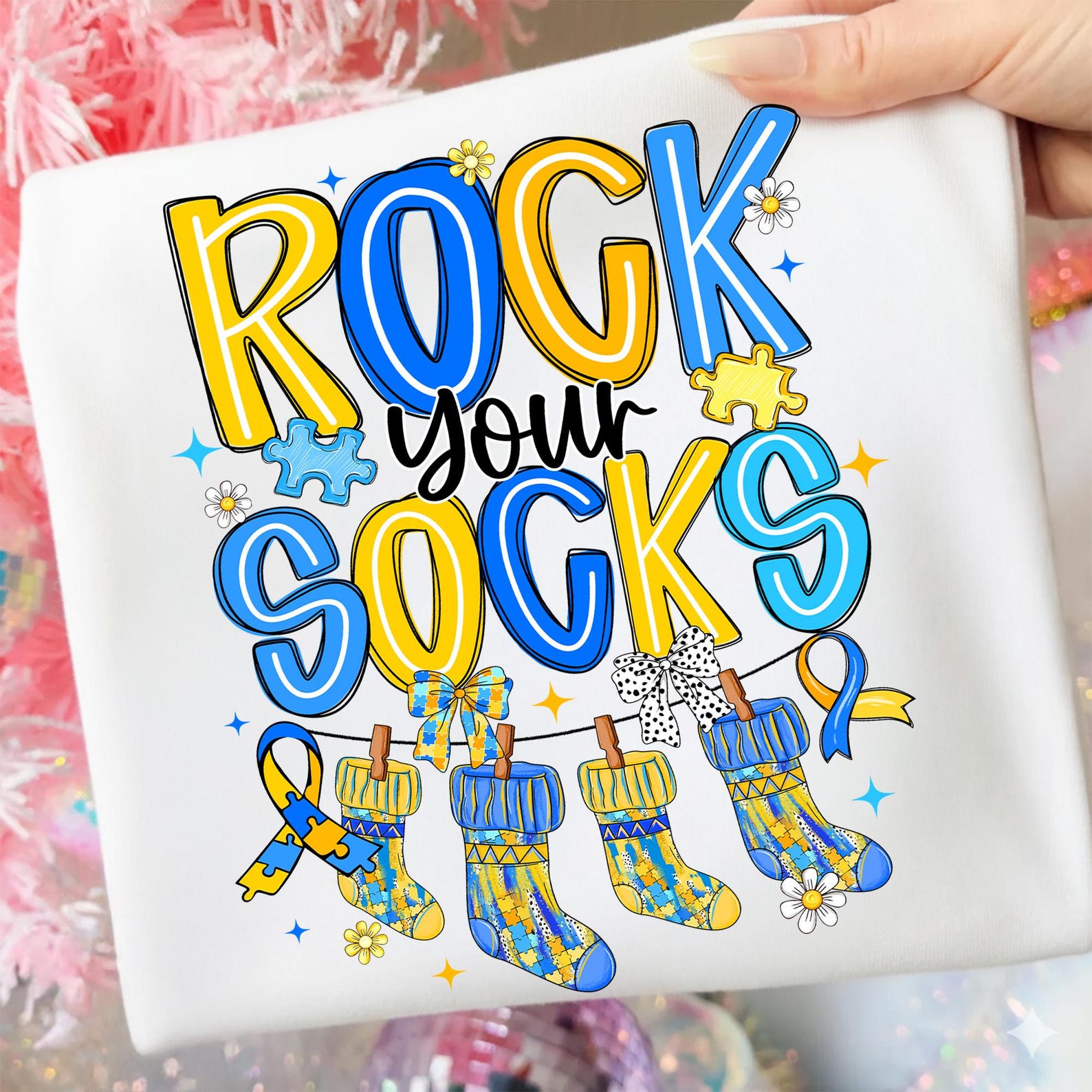 Rock Your Socks Png, Down Syndrome Day Png, Down Syndrome Sock Png ...