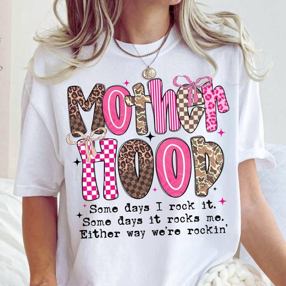 Motherhood Png, Coquette Bow Mom Png, Leopard Motherhood, Funny Mom Sublimation, Some Days I Rock It, Mothers Day, Digital Download