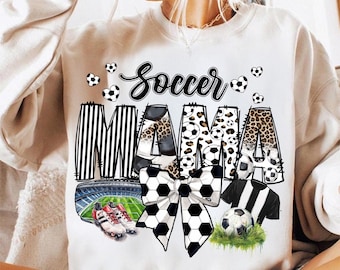 Soccer Mama PNG, Soccer Mama png, Soccer Coquette Png, Game Day Soccer Bow PNG, Checkered Soccer Png, Soccer Mom Png
