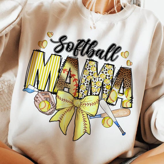Softball Mama PNG, Softball Mama Png, Softball Coquette Png, Game Day Softball Bow Png, Checker Softball Png, Softball Mom Png