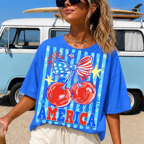 Cherry America Coquette Png, 4th of July Png, american cherry png, Retro America Png, Memorial Day PNG, Independence Day, Girly USA png