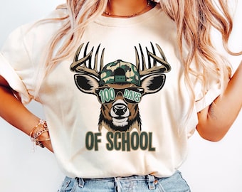 Bucked&#39; 100 Days of School PNG, Deer Hunting PNG, 100 Days of School Sublimation PNG, Deer Hunter Png, Deer 100 Days of School Png