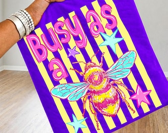 Busy As A Bee png, be Kind png, trendy hommelcitaat png, retro bijenliefhebbershirt, lente zomer bijontwerp, helder png, preppy girly png