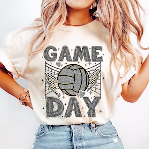 Volleyball Game Day PNG, Volleyball Glitter Png, Volleyball Vibes, Volleyball Mama Png, Volleyball Mom Png, Game Day, Sport Png