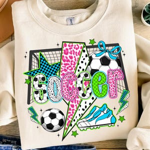 Preppy Soccer Png, Soccer Png, Soccer Coquette Png, Soccer Mama Png, Game Day Png, Soccer Mom Png Sublimation, Soccer Design Png