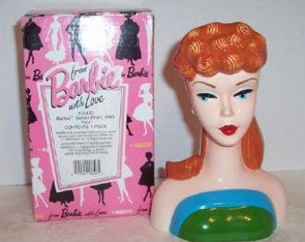 barbie head vase