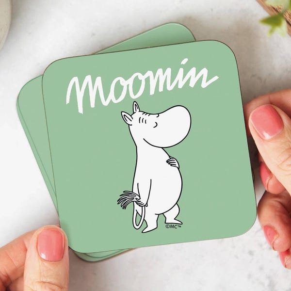 Moomin Moomintroll Wooden Single Coaster