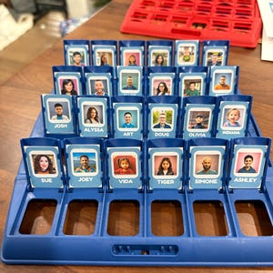 Custom Family Guessing Game Template Guess Who Inspired Design for Game Nights Holiday Classroom Fun Party Games Cards by One Day at a Time!