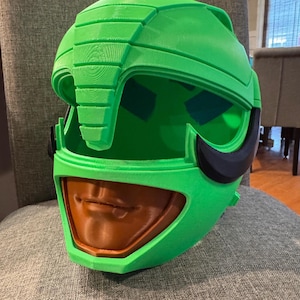 3D Printed cosplay Black Ranger Helmet – Classic Superhero Cosplay Prop