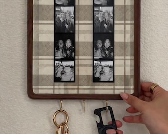 DIY-nyckelringshållare för fotobås, Pinterest, nyckelhållare, anpassad mall, CANVA, digital mall, omedelbar nedladdning, heminredning