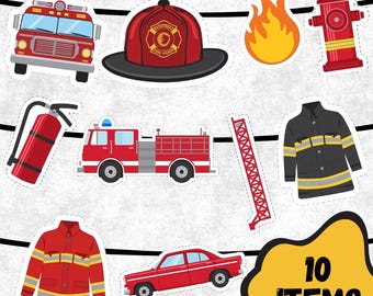 Guirnalda para fiesta de bomberos, fiesta temática de bomberos, fiesta de cumpleaños infantil, decoración de fiesta de bomberos, accesorios para fiesta infantil de bomberos