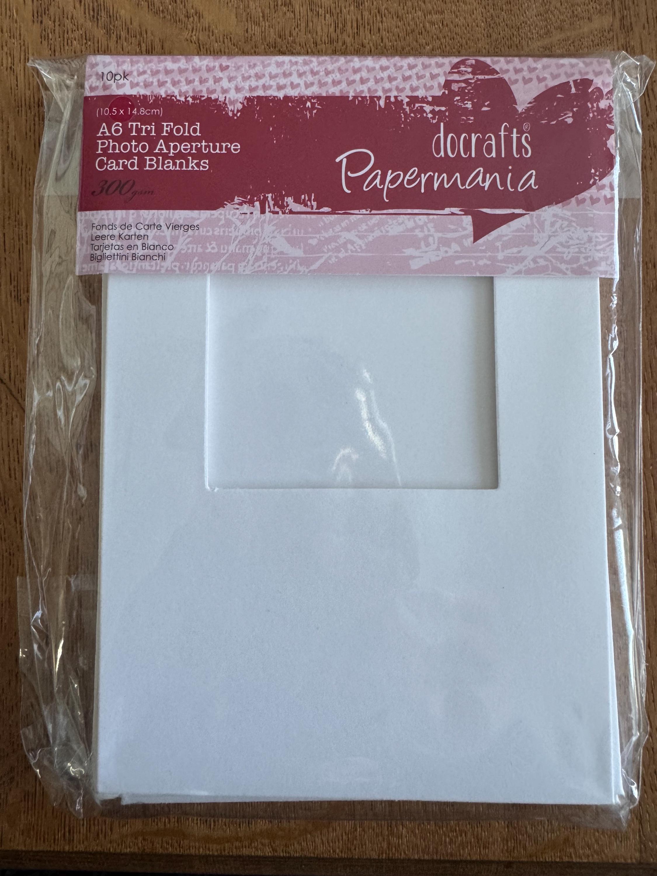 Blank Tri Fold Aperture Cards