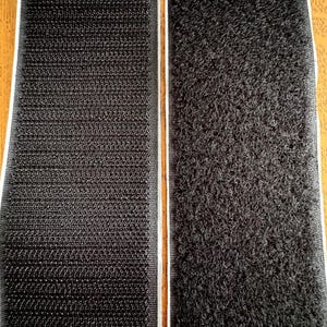 Black Self-Adhesive Hook and Loop Tape | 50mm Wide Fastening (Sold Per Metre)
